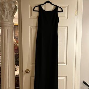 Tahari Classic Black Maxi Dress